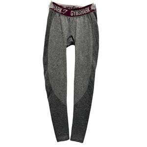 GYM SHARK Flex High Waisted Contour Full Length Leggings Gray Size S Active